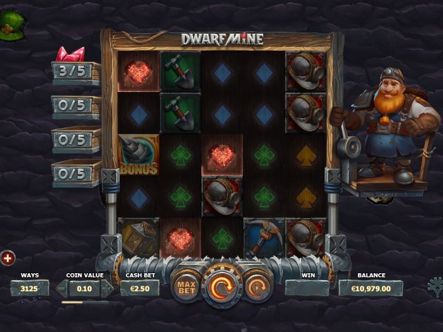 Процесс игры Dwarf Mine
